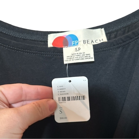 NWT - Free People Beach - Black Long Sleeve Jupiter Dress - size SP - Picture 5 of 6